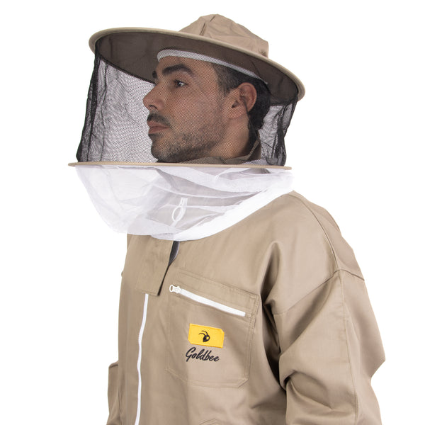 Beekeeping Suit/Jacket Round Hat - Olive Green