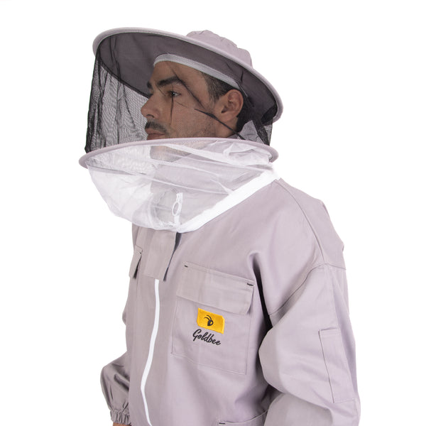 Beekeeping Suit/Jacket Round Hat - Roman Grey